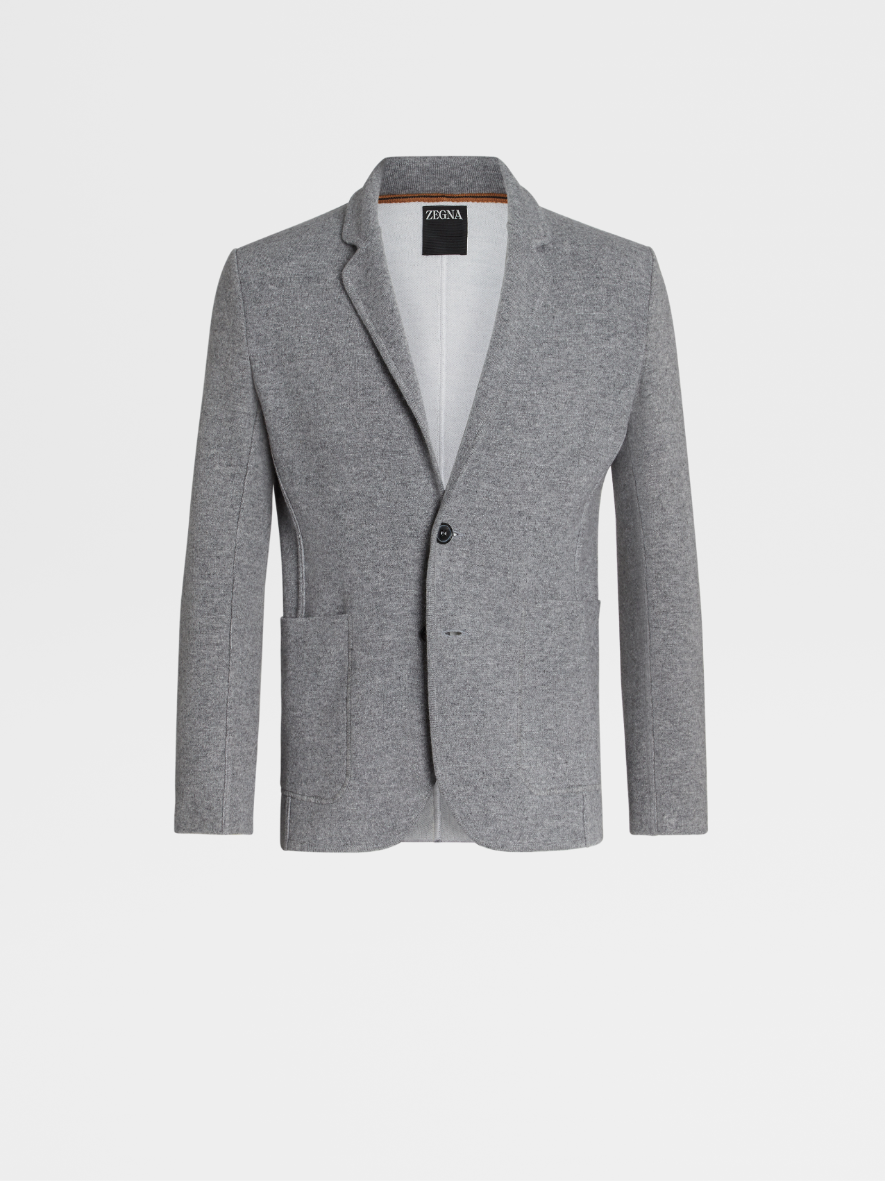 Grey Mélange Cashmere Jacket
